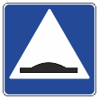 Дорожный знак 5.20 «Искусственная неровность» (металл 0,8 мм, II типоразмер: сторона 700 мм, С/О пленка: тип Б высокоинтенсив.)